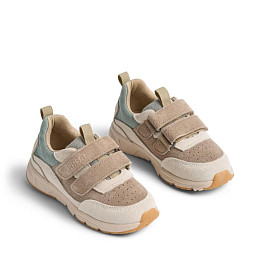 Кроссовки со вставками из замши Wheat, кремовый ликер